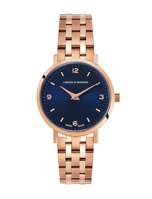 Solaris Lugano Vasa Link 26mm Rose Gold Navy
