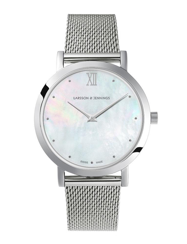 Bernadotte Lugano Milanese 33mm Silver Pearl