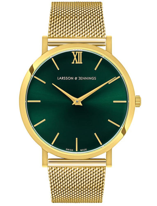 Solaris Lugano Milanese 40mm Gold Green