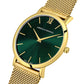 Solaris Lugano Milanese 40mm Gold Green