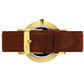 Sloan Pyramid Leather 40mm Gold White
