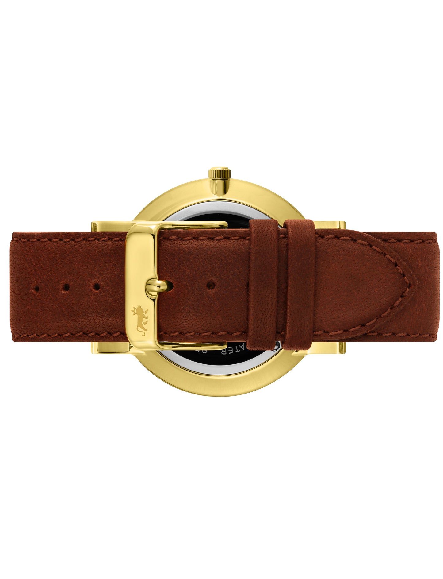 Sloan Pyramid Leather 40mm Gold White
