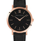 Lugano 33mm Rose Gold Black