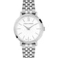 Lugano Vasa Link 26mm Silver Satin-White