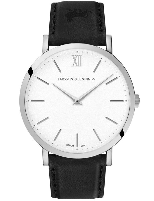 Lugano 40mm Silver Satin-White