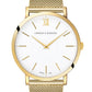 Lugano Milanese 40mm Gold Satin-White