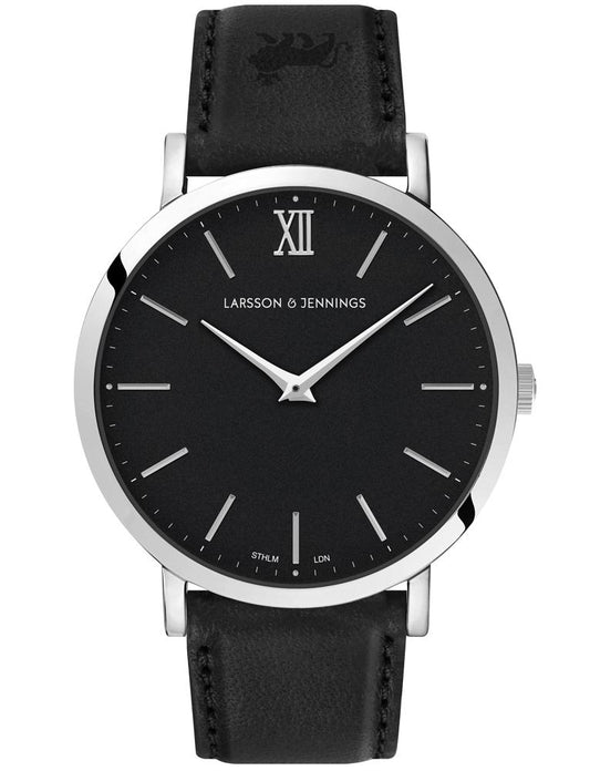 Lugano 40mm Silver Black
