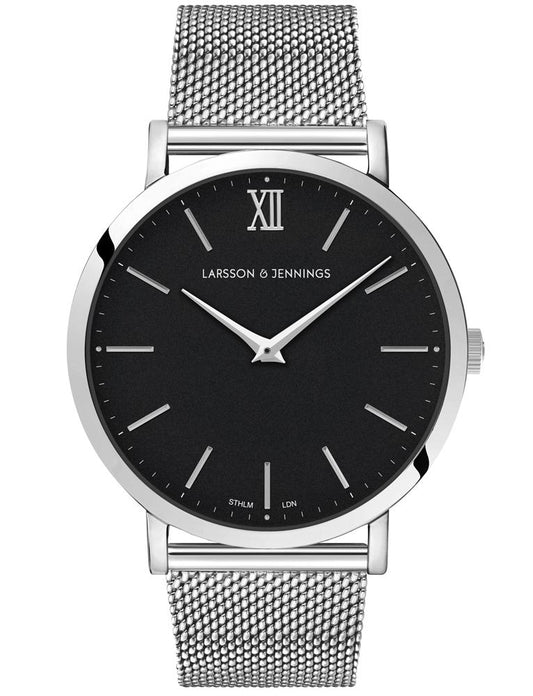 Lugano Milanese 40mm Silver Black