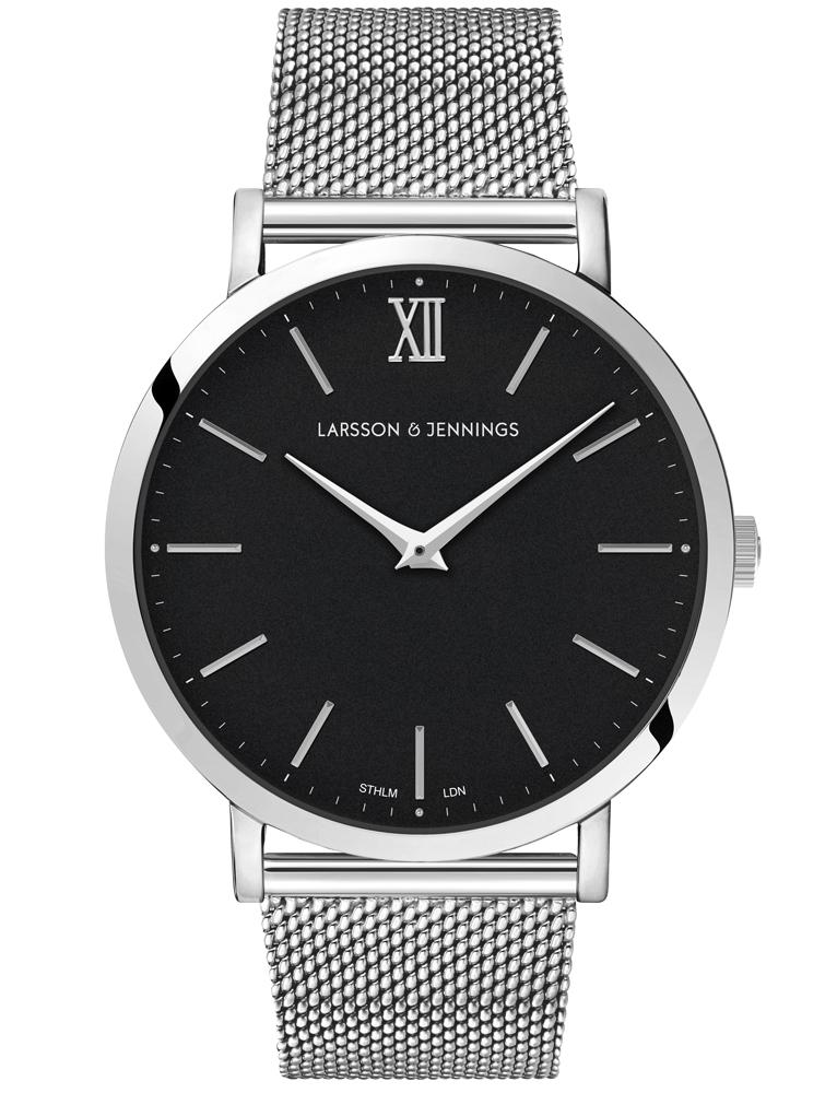 LUGANO MILANESE 40MM SILVER BLACK