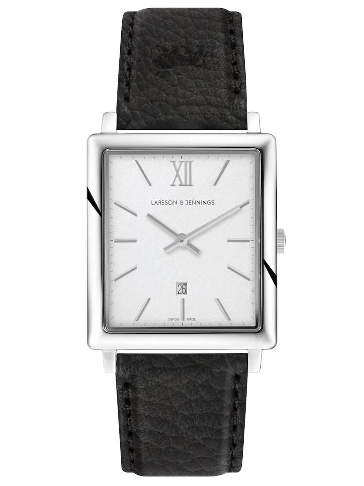 NORSE LEATHER 40MM SILVER SATIN-WHITE