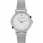 Lugano Milanese 26mm Silver Satin-White