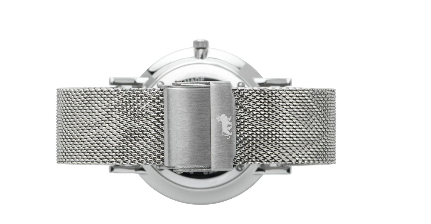 12mm Silver Milanese Strap