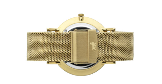 16mm Gold Milanese Strap