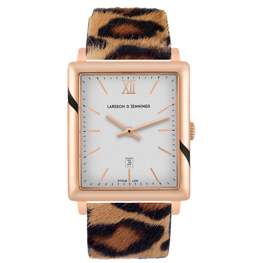 WILD NORSE 40MM ROSE GOLD WHITE LEOPARD