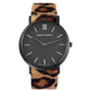 WILD LUGANO 40MM BLACK BLACK LEOPARD