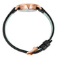 Sloan Cube Leather 26mm Rose Gold White