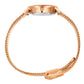 Aurora Milanese 26mm Rose Gold White