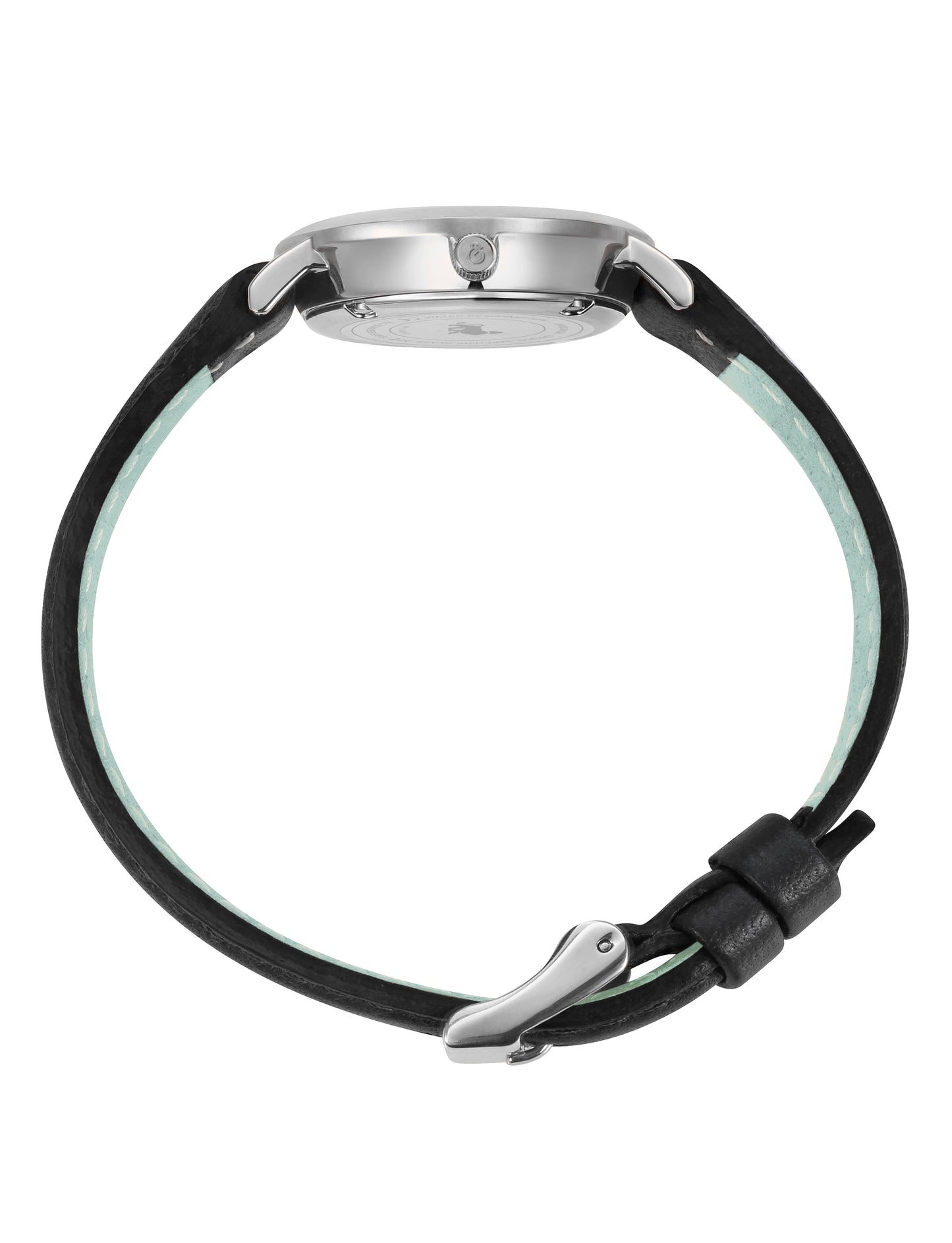 Sloan Cube Leather 26mm Silver White