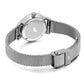 Lugano Milanese 26mm Silver Satin-White