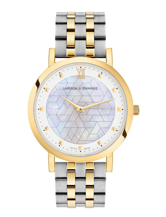 Bernadotte Lugano Vasa Link 33mm Gold Pearl