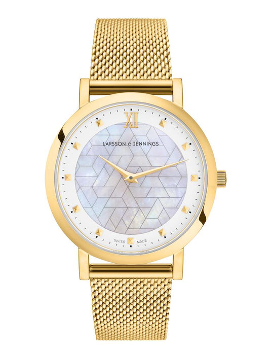 Bernadotte Lugano Milanese 33mm Gold Pearl