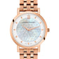 Bernadotte Lugano Vasa Link 33mm Rose Gold Pearl