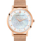 Bernadotte Lugano Milanese 33mm Rose Gold Pearl
