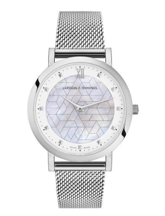 Bernadotte Lugano Milanese 33mm Silver Pearl