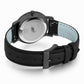 Lugano Black Leather 40mm Black Black
