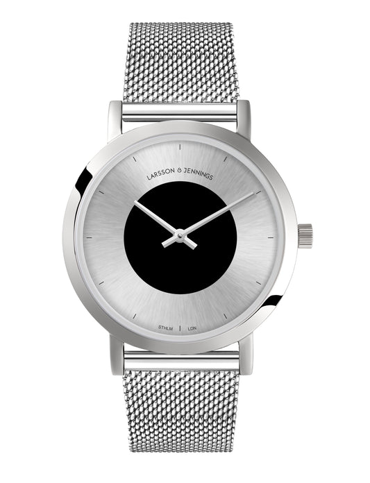 Code Dot Milanese 33mm Silver Black