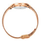 Solaris Lugano Milanese 33mm Rose Gold Purple