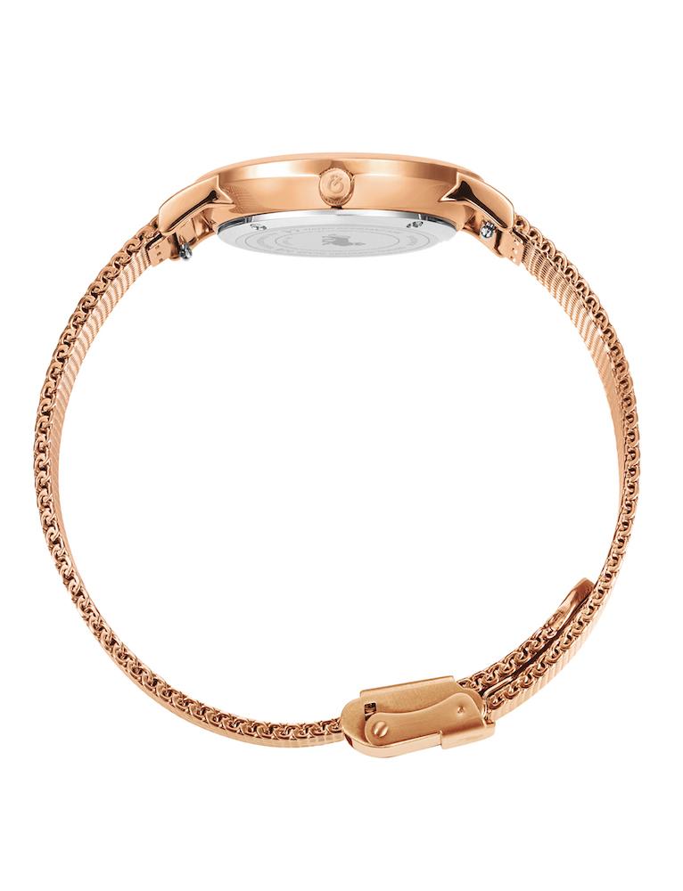 Solaris Lugano Milanese 33mm Rose Gold Purple
