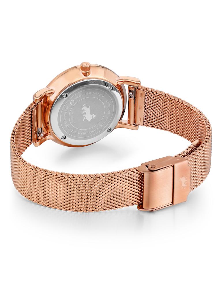 Solaris Lugano Milanese 33mm Rose Gold Purple