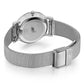 Lugano Milanese 33mm Silver Satin-White
