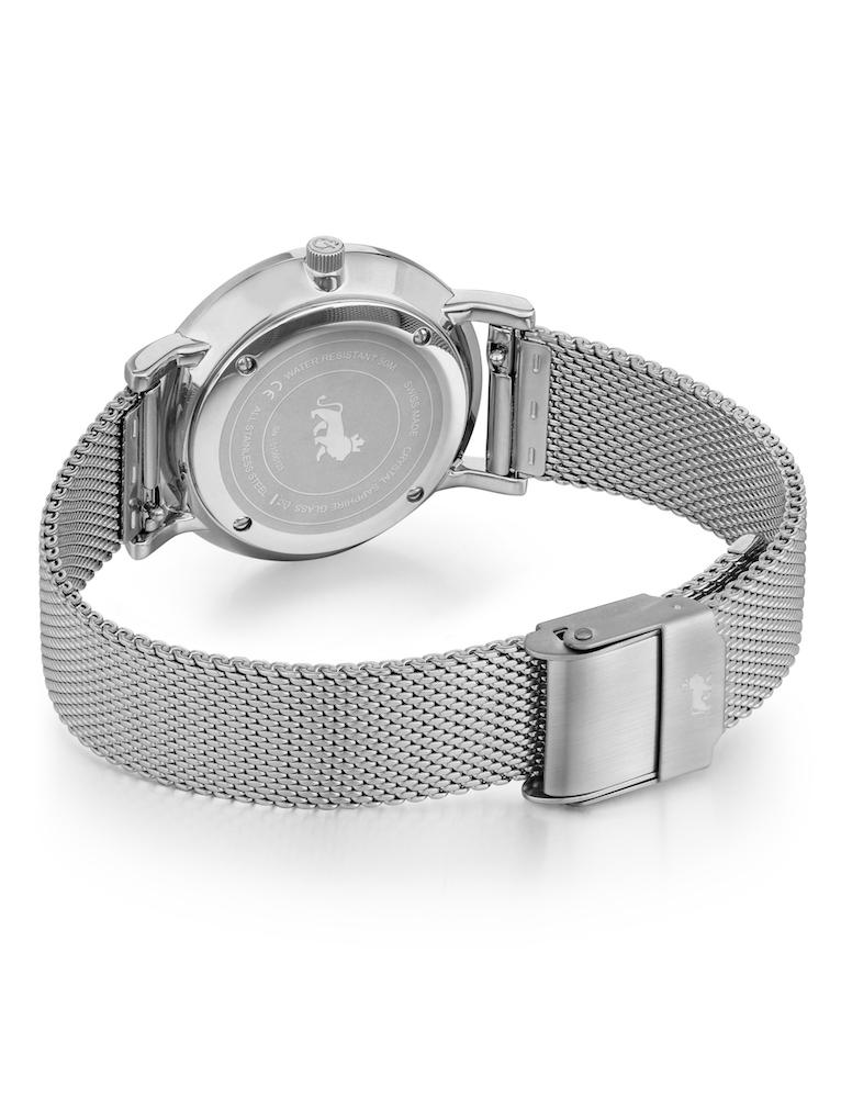 Bernadotte Lugano Milanese 33mm Silver Pearl