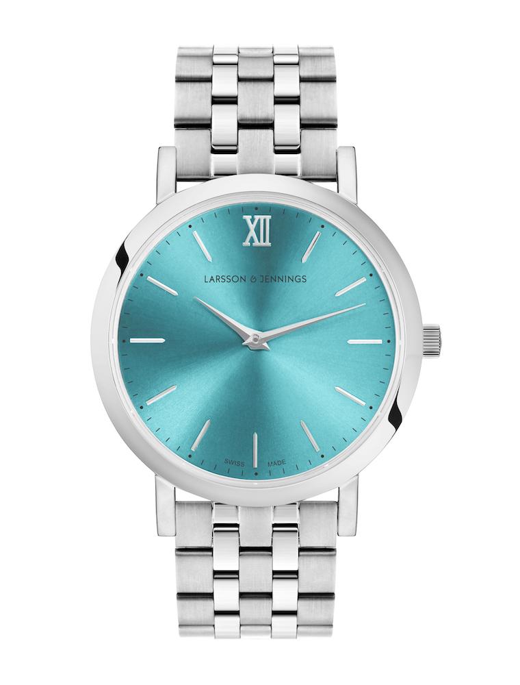 Solaris Lugano Vasa Link 33mm Silver Blue