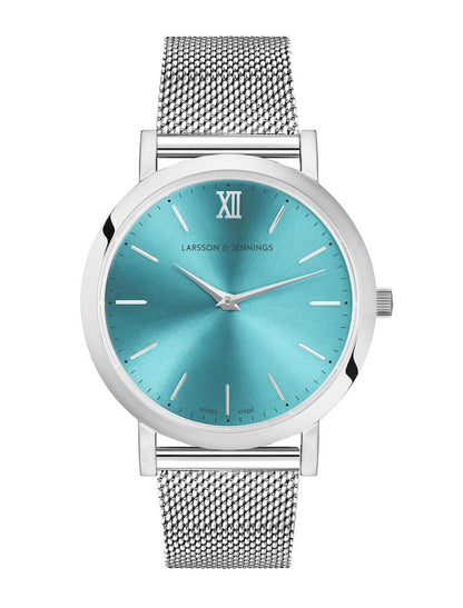 Solaris Lugano Milanese 33mm Silver Aqua