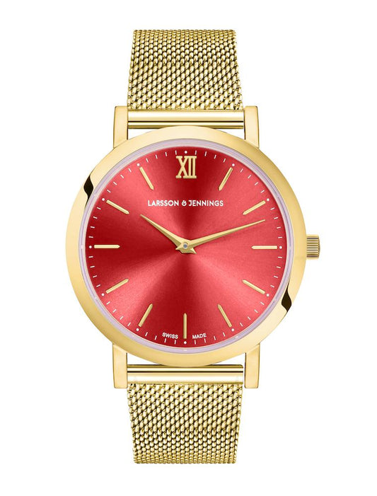 Solaris Lugano Milanese 33mm Gold Red