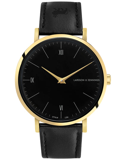 Code Classic Leather 38mm Gold Black