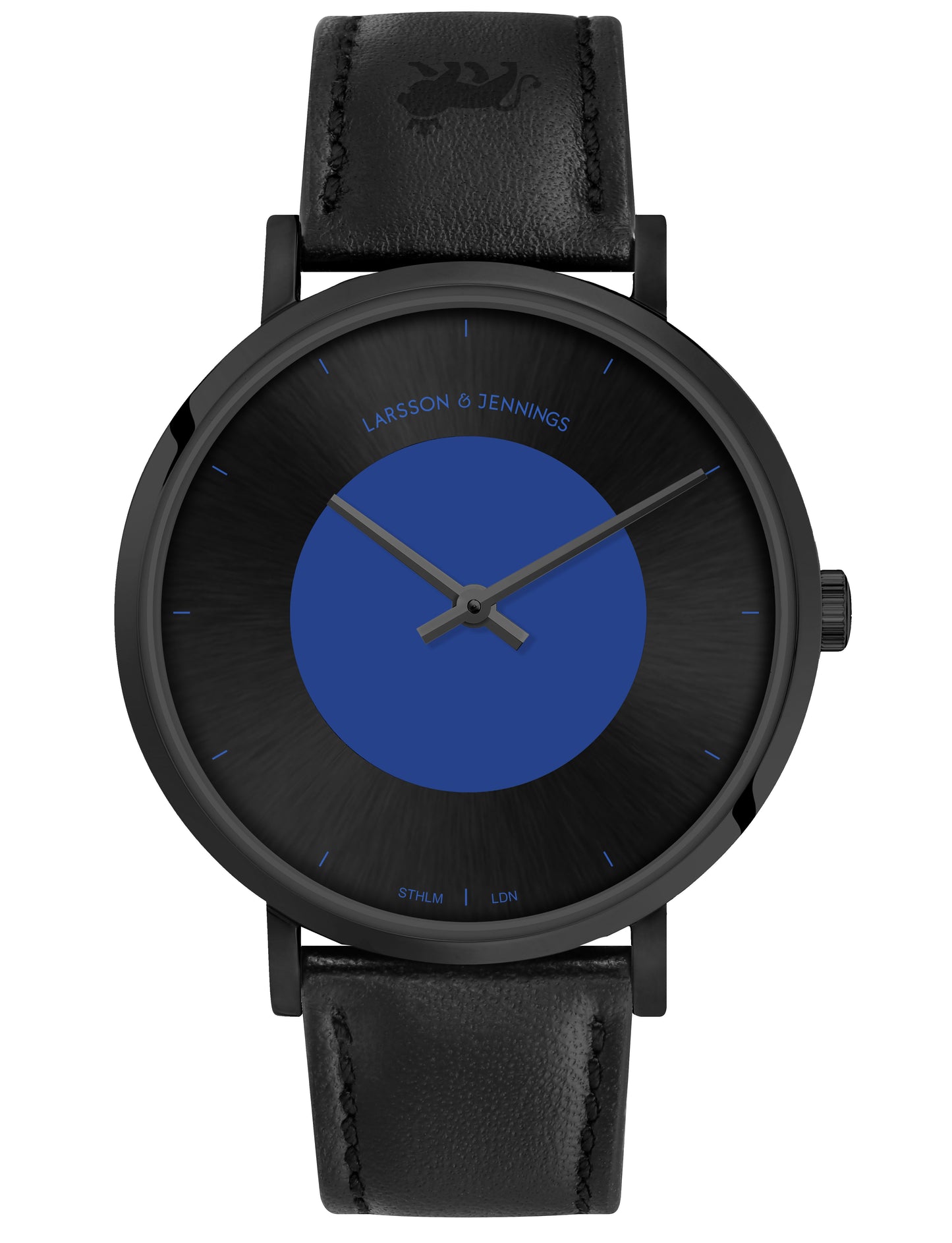 Code Dot Leather 38mm Black Blue