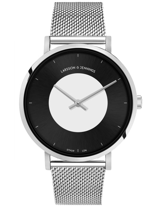 Code Dot Milanese 38mm Silver Black
