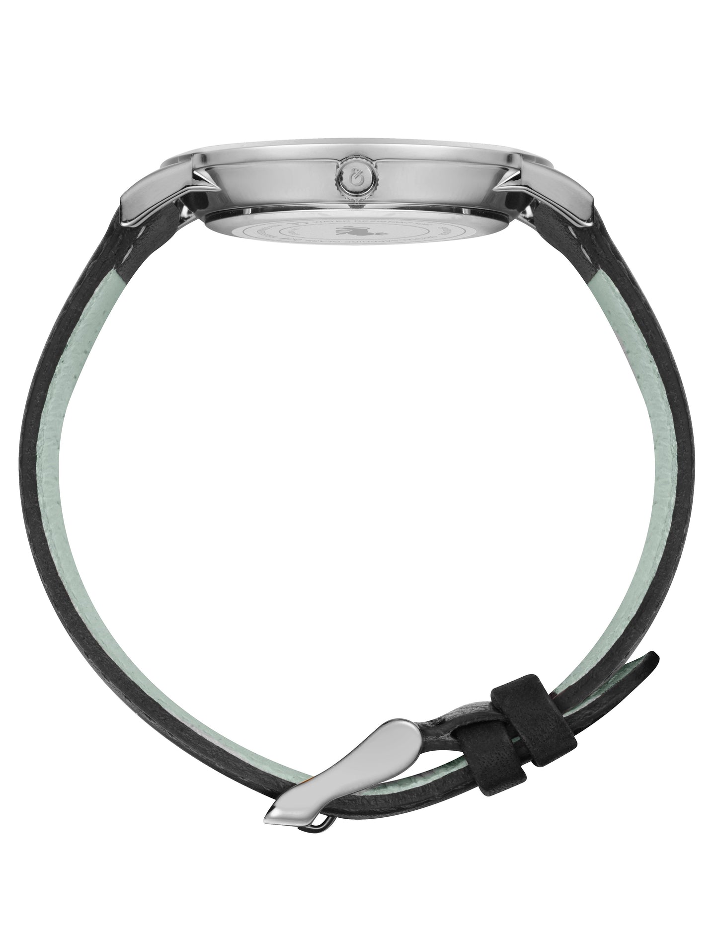 Opera Leather 38mm Silver White