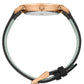 Bernadotte Lugano Leather 40mm Rose Gold Pearl