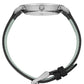 Sloan Pyramid Leather 40mm Silver White