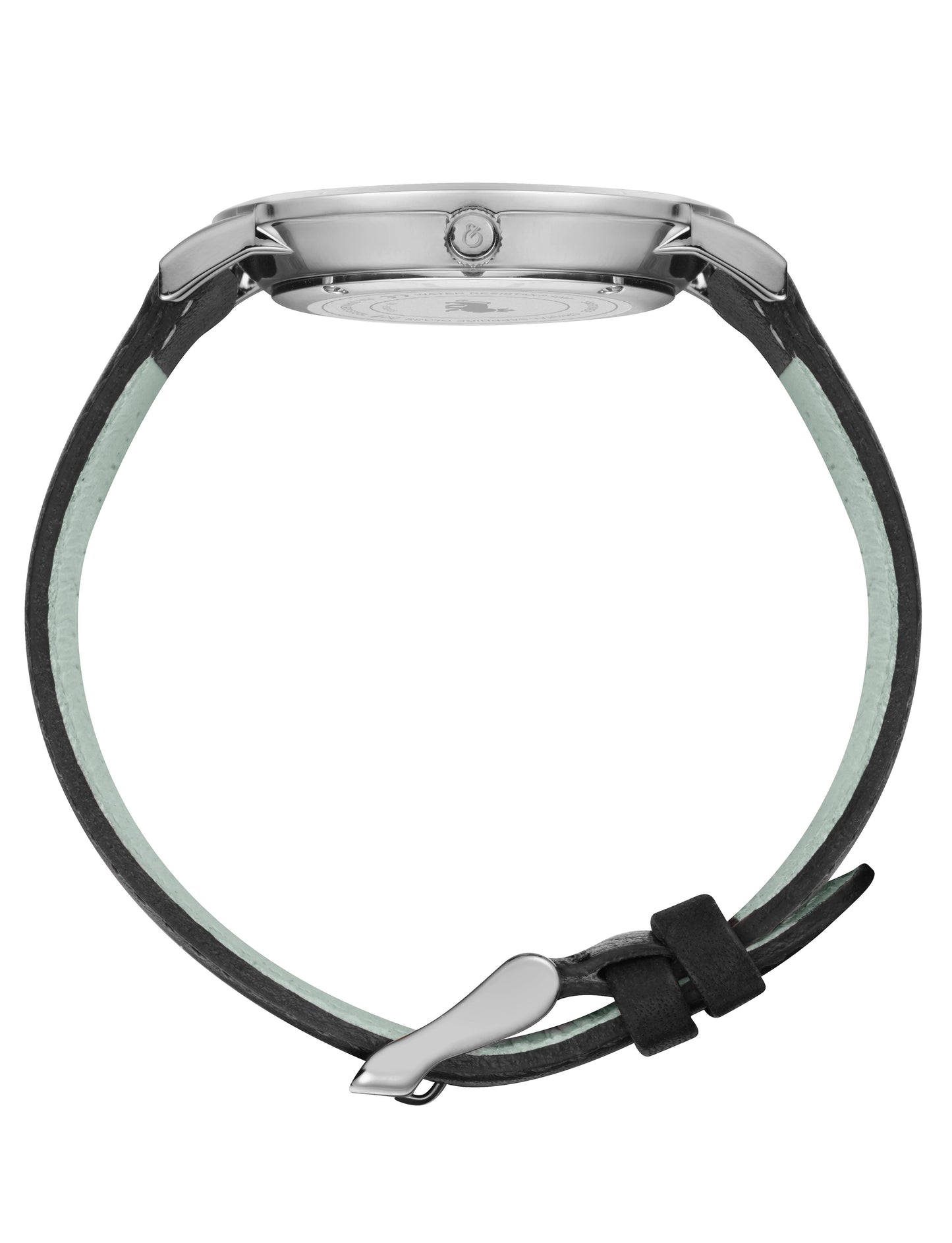 Solaris Lugano Leather 40mm Silver Red
