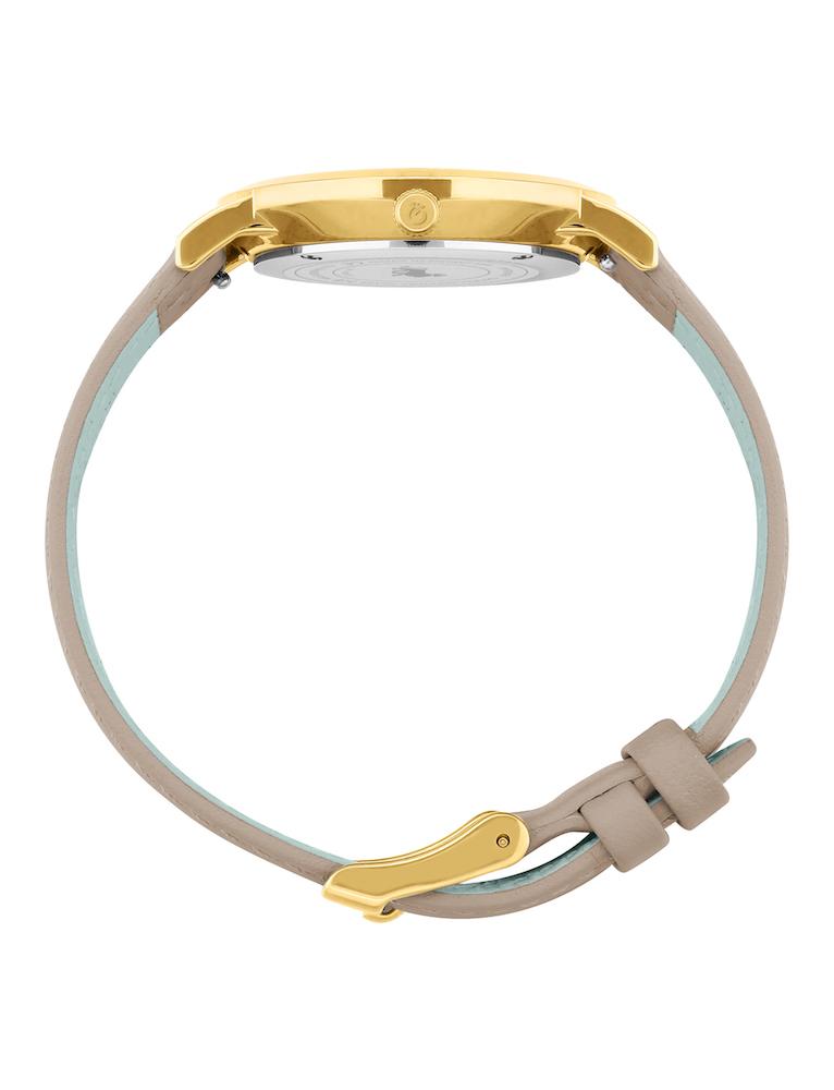 Solaris Lugano Leather 33mm Gold Red