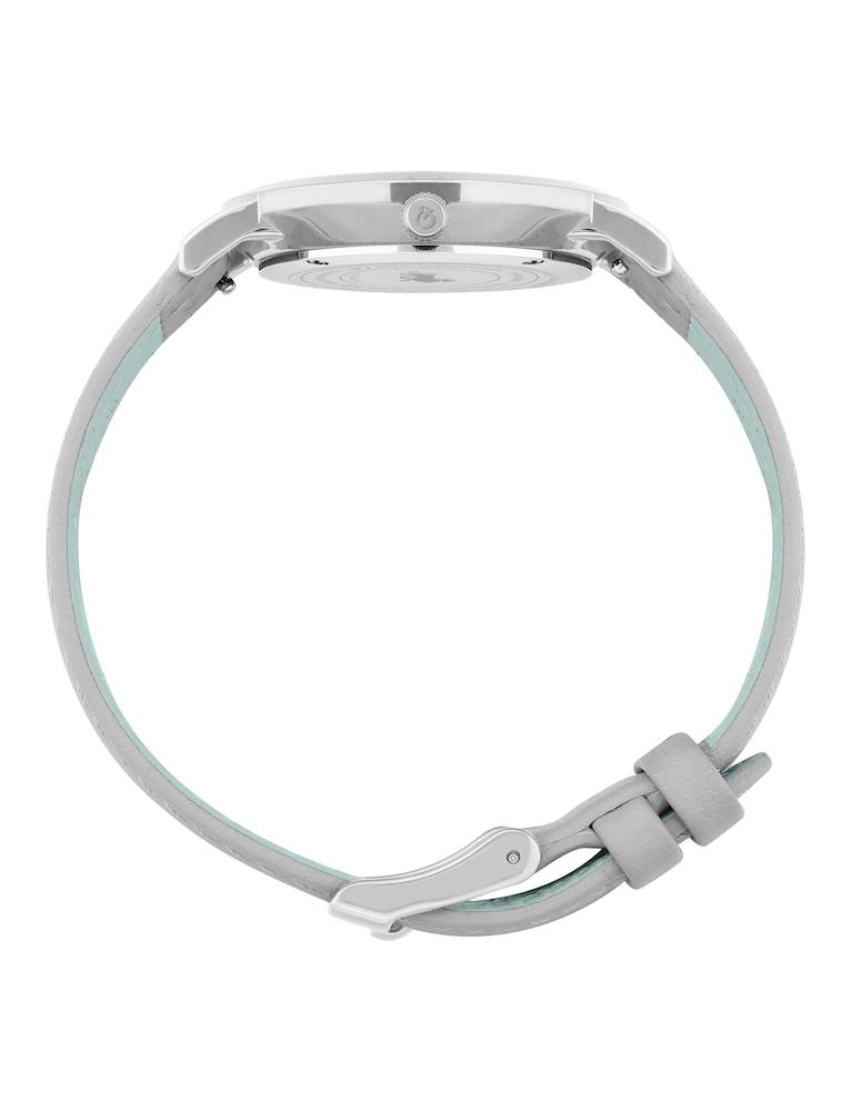 Solaris Lugano Leather 33mm Silver Blue