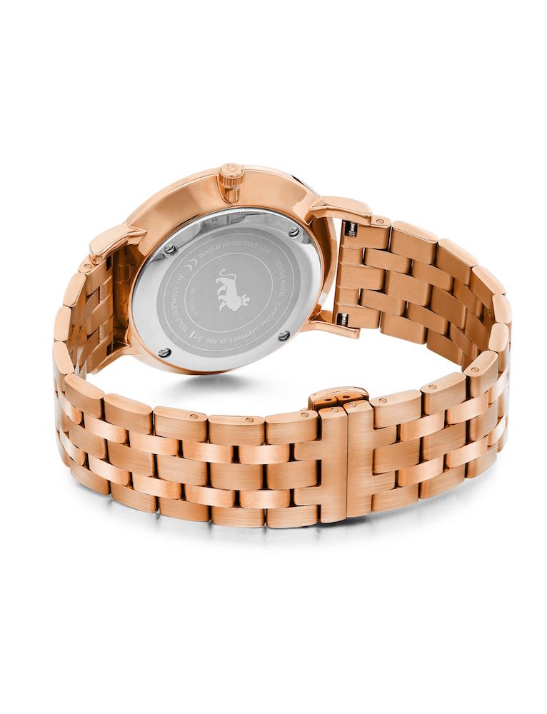 Bernadotte Lugano Vasa Link 40mm Rose Gold Pearl