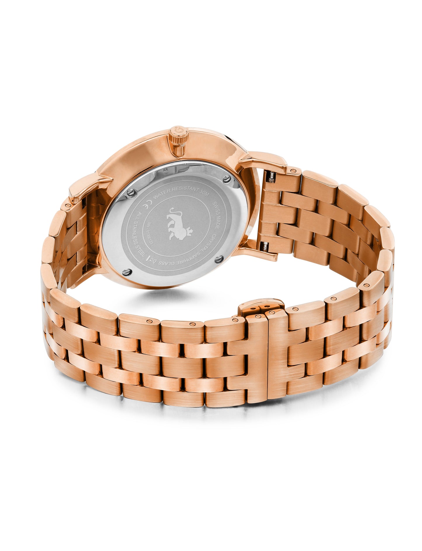Solaris Lugano Vasa Link 40mm Rose Gold Purple