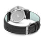Sloan Cube Leather 40mm Silver White